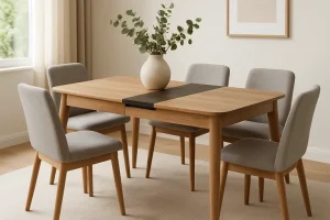 Aantal zitplaatsen aan een uitschuifbare eettafel