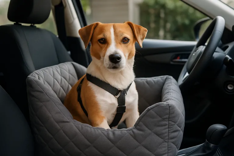 Je hond laten wennen aan het zitje
